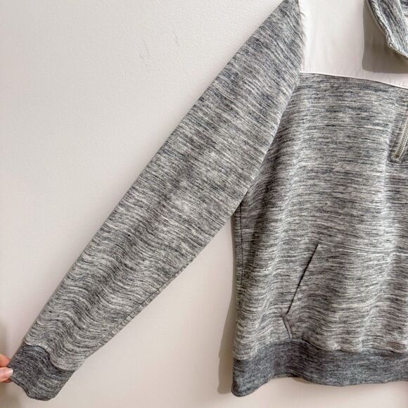 Pink Victoria's Secret Grey Pullover Long Sleeve Sweater 1/4 Zip Women's Large - Picture 4 of 6